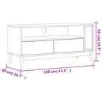 Meuble TV Industriel en Bois et Noir - 110 cm-Mon Meuble TV-10
