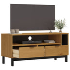 Meuble TV Industriel en Bois et Noir - 110 cm-Mon Meuble TV-3