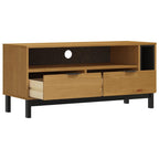 Meuble TV Industriel en Bois et Noir - 110 cm-Mon Meuble TV-4