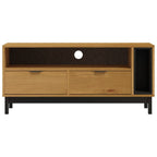 Meuble TV Industriel en Bois et Noir - 110 cm-Mon Meuble TV-5
