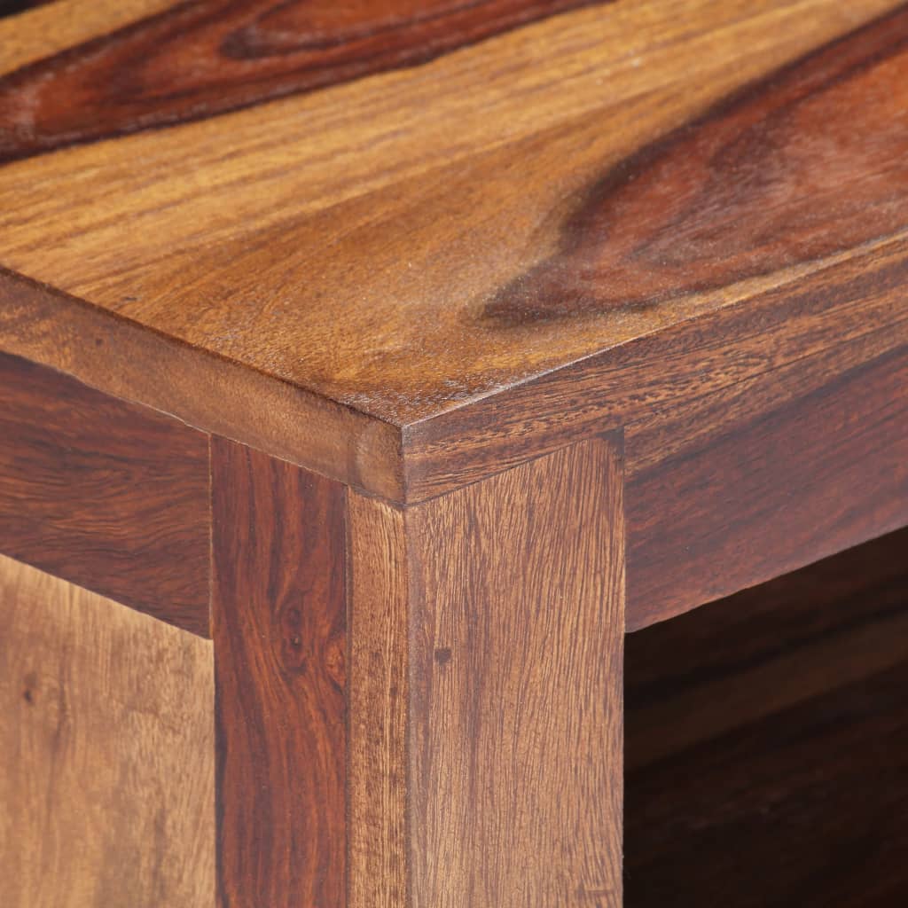Meuble TV Industriel en Bois Massif - 90 cm-Mon Meuble TV-5