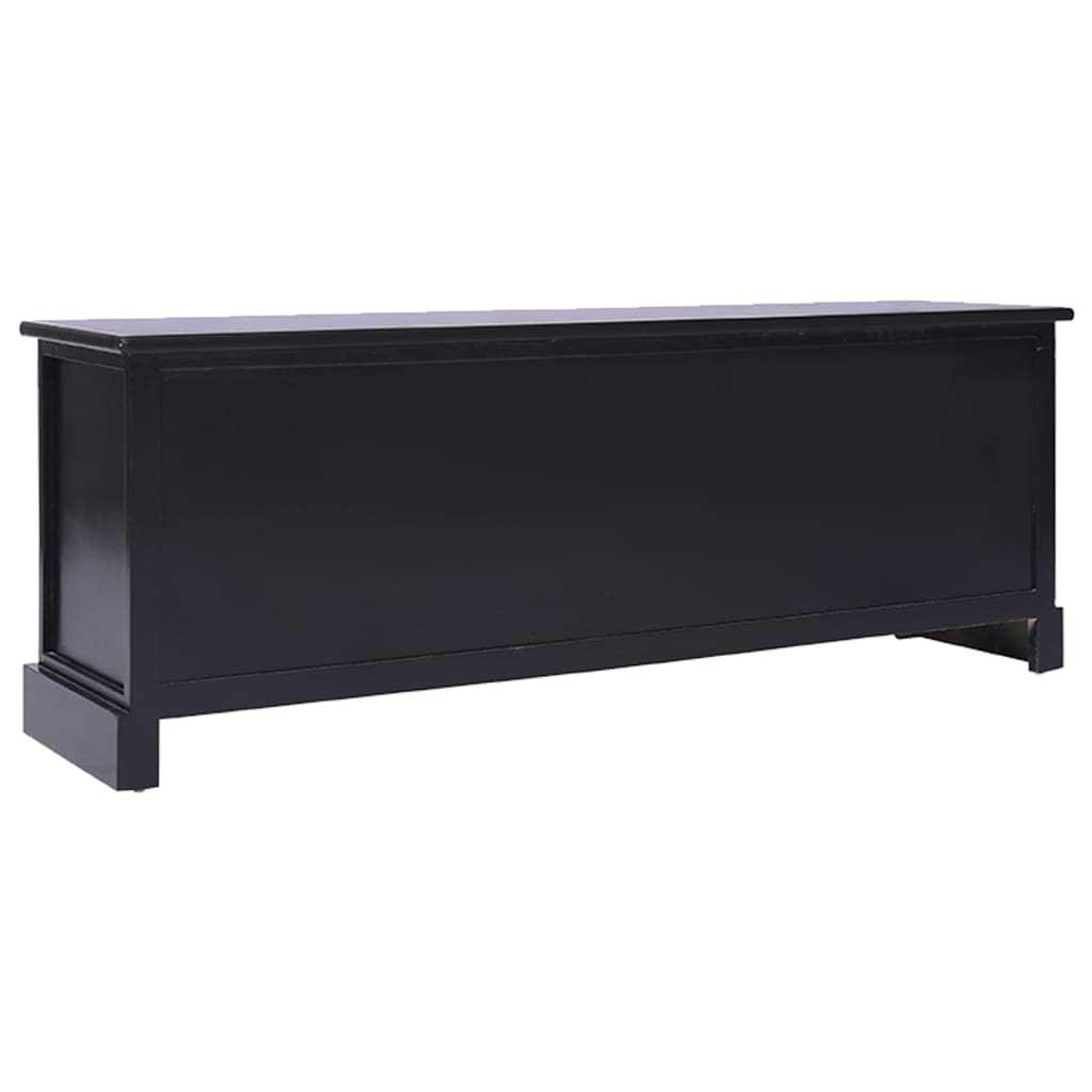 Meuble TV Industriel en Bois Noir - 108 cm-Mon Meuble TV-Blanc-1-3