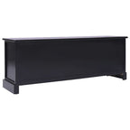 Meuble TV Industriel en Bois Noir - 108 cm-Mon Meuble TV-Blanc-1-3