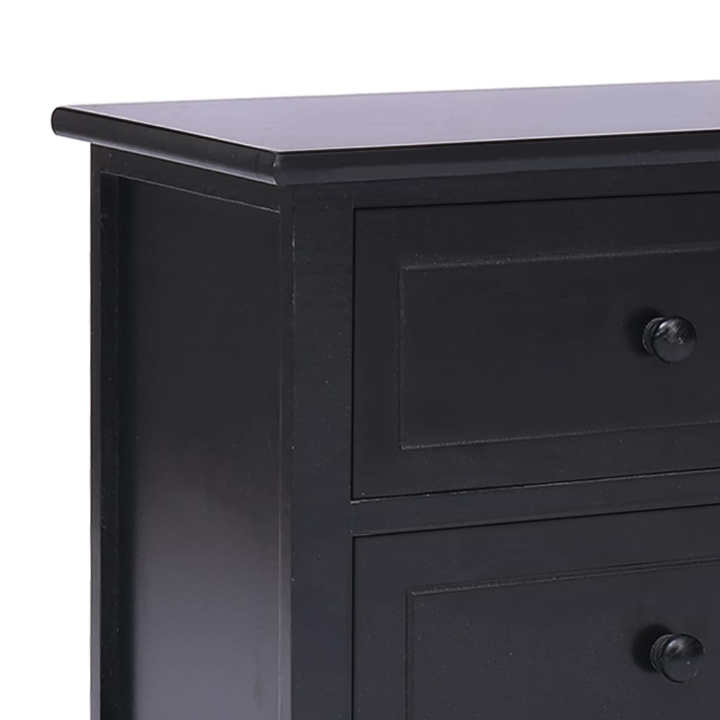 Meuble TV Industriel en Bois Noir - 108 cm-Mon Meuble TV-Blanc-1-4