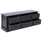 Meuble TV Industriel en Bois Noir - 108 cm-Mon Meuble TV-Blanc-1-5