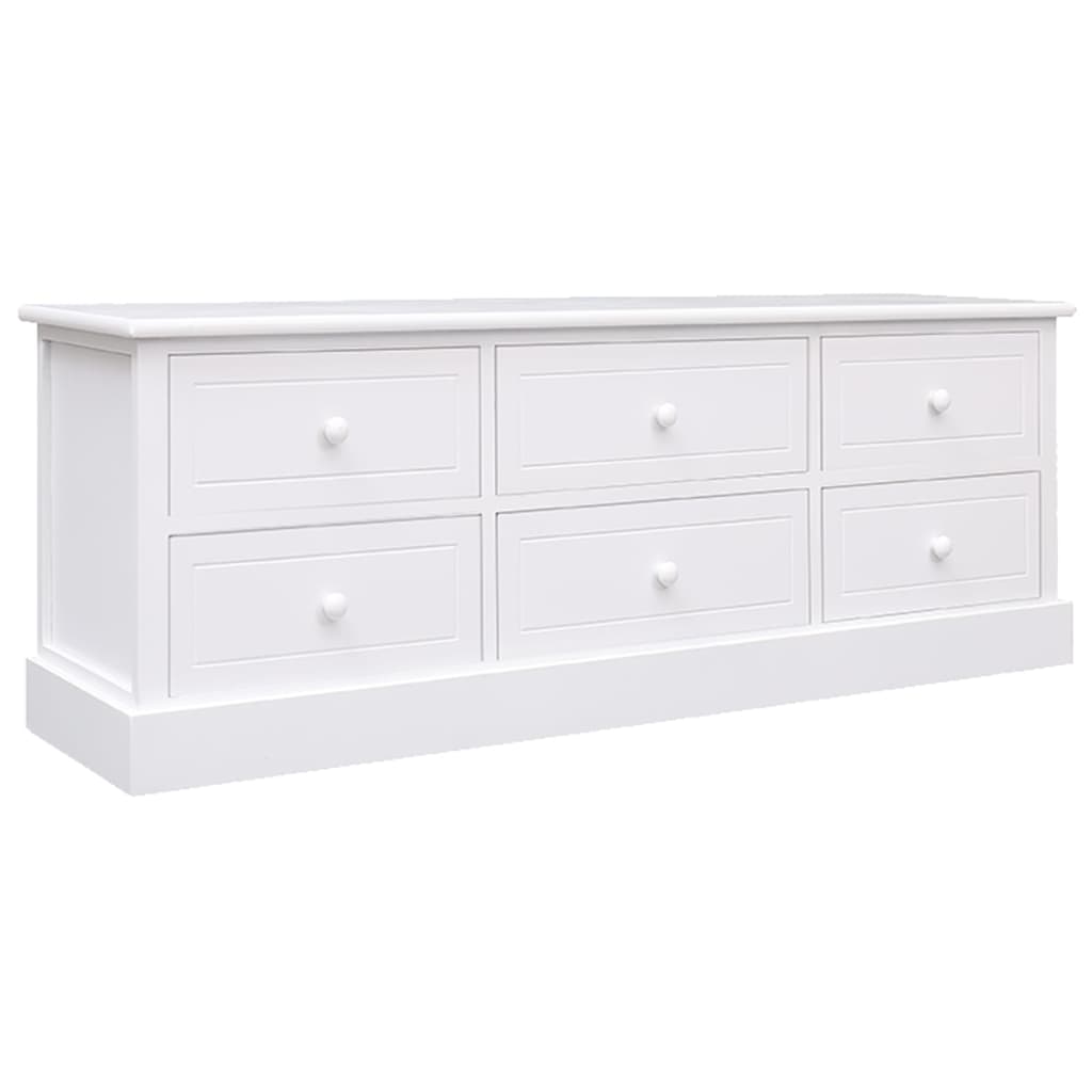 Meuble TV Industriel en Bois Noir - 108 cm-Mon Meuble TV-Blanc-1-8