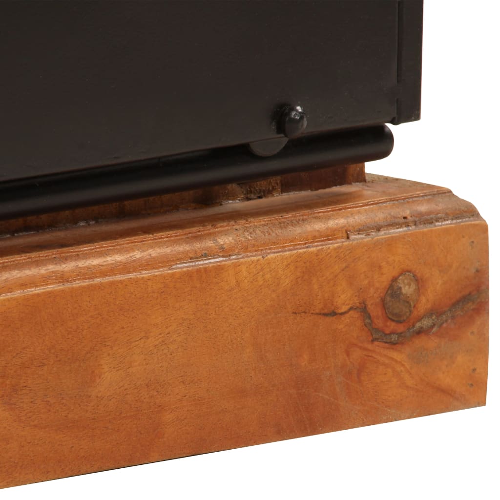 Meuble TV Industriel en Bois Recyclé - 110 cm-Mon Meuble TV-10