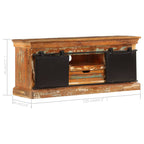 Meuble TV Industriel en Bois Recyclé - 110 cm-Mon Meuble TV-12