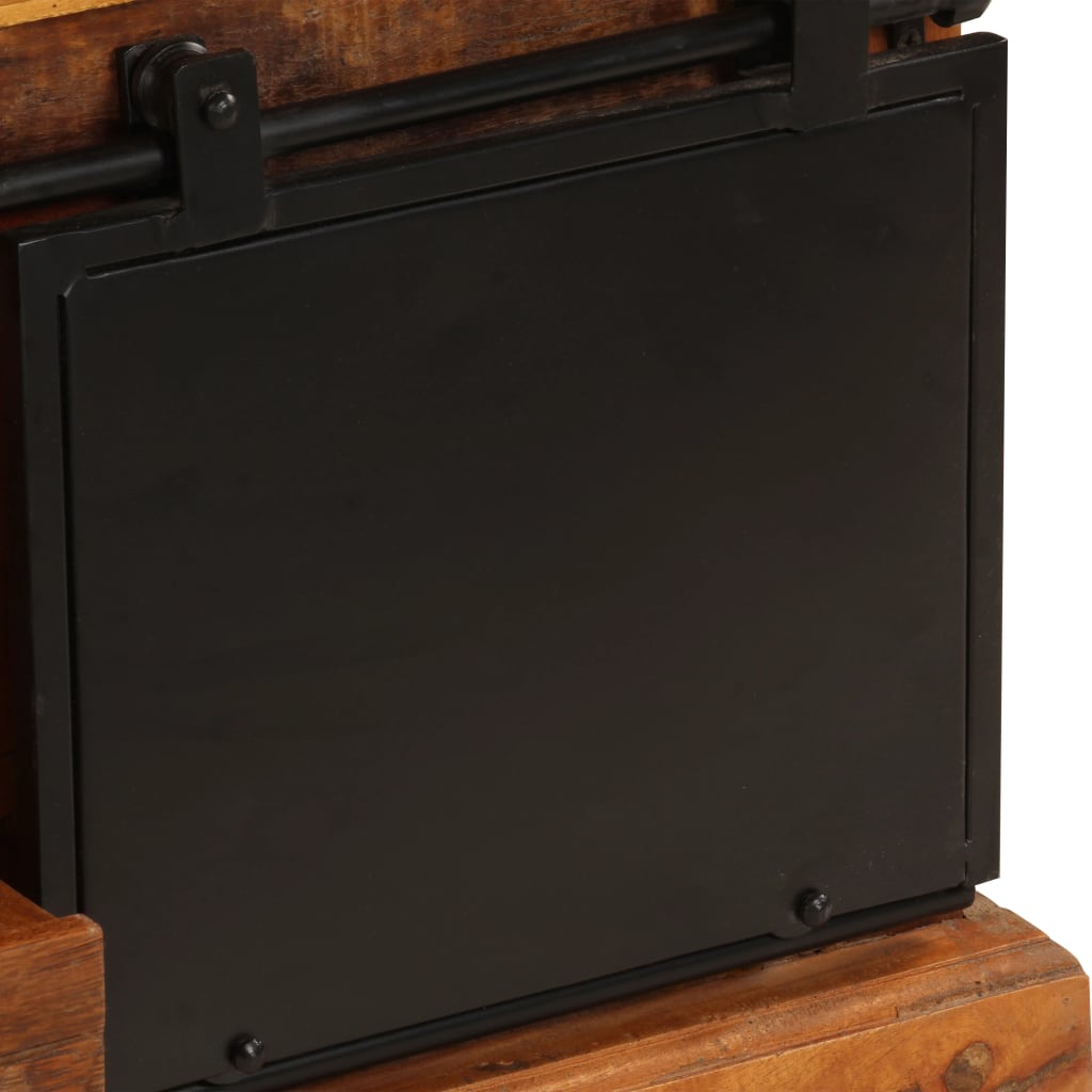 Meuble TV Industriel en Bois Recyclé - 110 cm-Mon Meuble TV-9