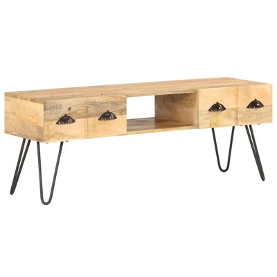 Meuble TV Industriel en Manguier Massif - 120 cm