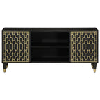 Meuble TV Industriel en Manguier Noir - 105 cm-Mon Meuble TV-marron miel-1-3