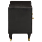 Meuble TV Industriel en Manguier Noir - 105 cm-Mon Meuble TV-marron miel-1-4