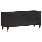 Meuble TV Industriel en Manguier Noir - 105 cm-Mon Meuble TV-marron miel-1-5