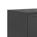 Meuble TV Industriel en Métal Noir - 100,5 cm-Mon Meuble TV-Anthracite-1-10
