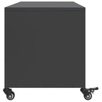 Meuble TV Industriel en Métal Noir - 100,5 cm-Mon Meuble TV-Anthracite-1-7