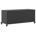 Meuble TV Industriel en Métal Noir - 100,5 cm-Mon Meuble TV-Anthracite-1-8
