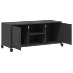 Meuble TV Industriel en Métal Noir - 100,5 cm-Mon Meuble TV-Anthracite-1-9