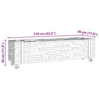 Meuble TV Industriel en Teck Massif - 110 cm-Mon Meuble TV-8