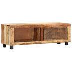 Meuble TV Industriel Fait Maison en Bois de Récupération - 100 cm-Mon Meuble TV-10