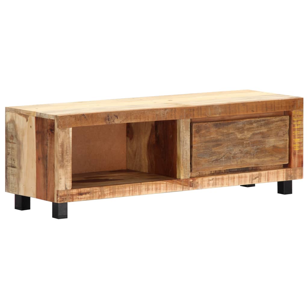 Meuble TV Industriel Fait Maison en Bois de Récupération - 100 cm-Mon Meuble TV-11