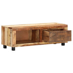 Meuble TV Industriel Fait Maison en Bois de Récupération - 100 cm-Mon Meuble TV-4