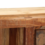 Meuble TV Industriel Fait Maison en Bois de Récupération - 100 cm-Mon Meuble TV-5