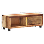 Meuble TV Industriel Fait Maison en Bois de Récupération - 100 cm-Mon Meuble TV-9