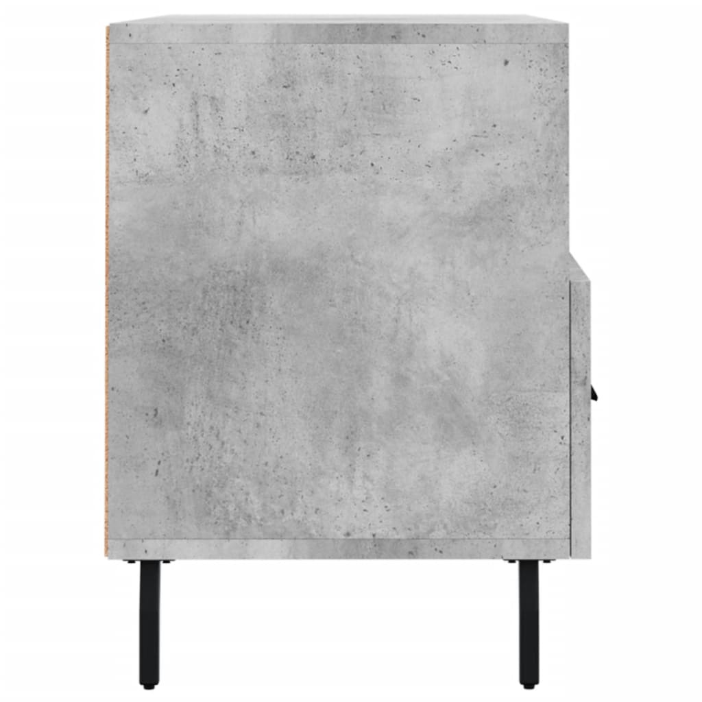 Meuble TV Industriel Gris Effet Béton - 80 cm-Mon Meuble TV-Blanc-1-7