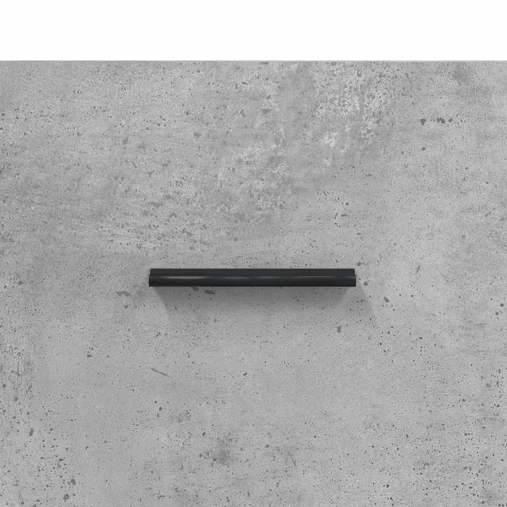Meuble TV Industriel Gris Effet Béton - 80 cm-Mon Meuble TV-Blanc-1-9