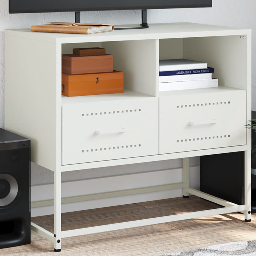 Meuble TV Industriel Jaune en Acier - 68 cm-Mon Meuble TV-Blanc-1-14