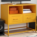 Meuble TV Industriel Jaune en Acier - 68 cm-Mon Meuble TV-Jaune-1-1