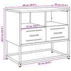 Meuble TV Industriel Jaune en Acier - 68 cm-Mon Meuble TV-Noir-1-12