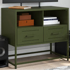 Meuble TV Industriel Jaune en Acier - 68 cm-Mon Meuble TV-Vert-1-17