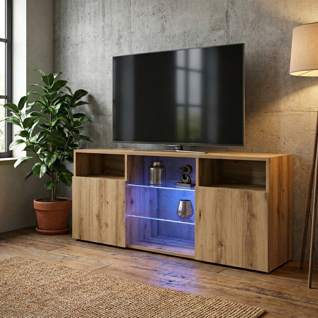 meuble-tv-industriel-led-effet-chene-120-cm-decor