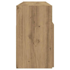 Meuble TV Industriel LED Effet Chêne - 120 cm-Mon Meuble TV-Chêne artisanal-8