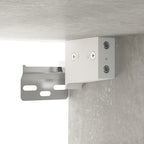 Meuble TV Industriel Suspendu Effet Béton - 80 cm-Mon Meuble TV-Chêne fumé-1-9