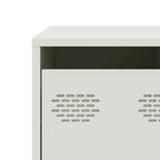 Meuble TV Industriel Table Basse en Acier Blanc - 68 cm-Mon Meuble TV-Blanc-11