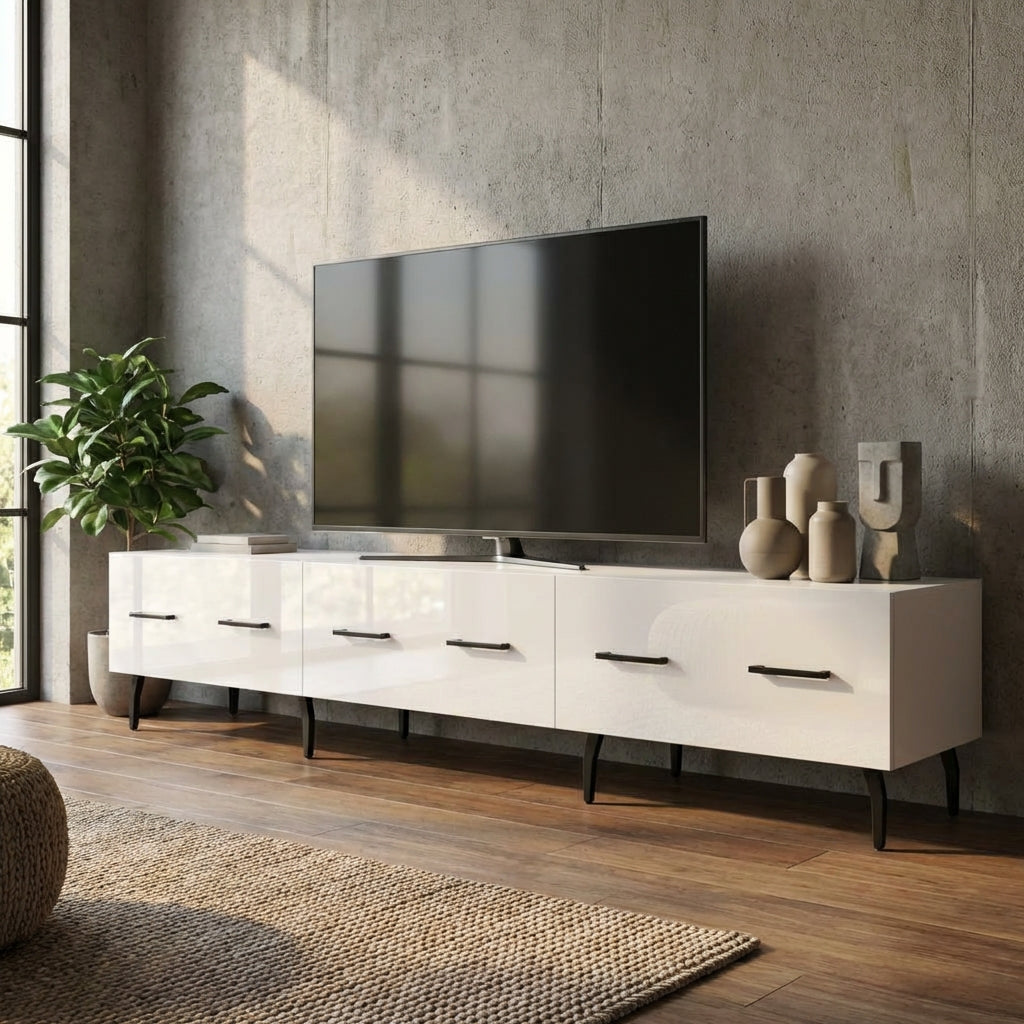 meuble-tv-laque-blanc-brillant-et-metal-150-cm-decor