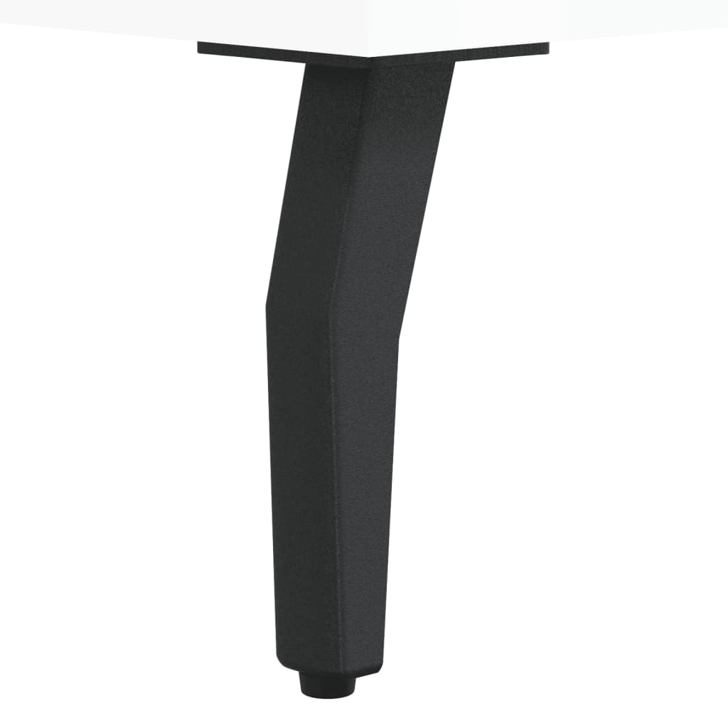 Meuble TV Laqué Blanc Brillant et Métal - 150 cm-Mon Meuble TV-Sonoma gris-1-10