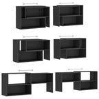Meuble TV Laqué Gris Extensible - 149 cm-Mon Meuble TV-gris brillant-149 cm-1-6