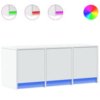 Meuble TV LED Blanc Laqué - 97 cm-Mon Meuble TV-3