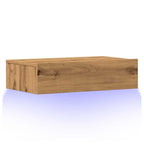 Meuble TV LED Effet Chêne - 60 cm-Mon Meuble TV-Chêne artisanal-1-1