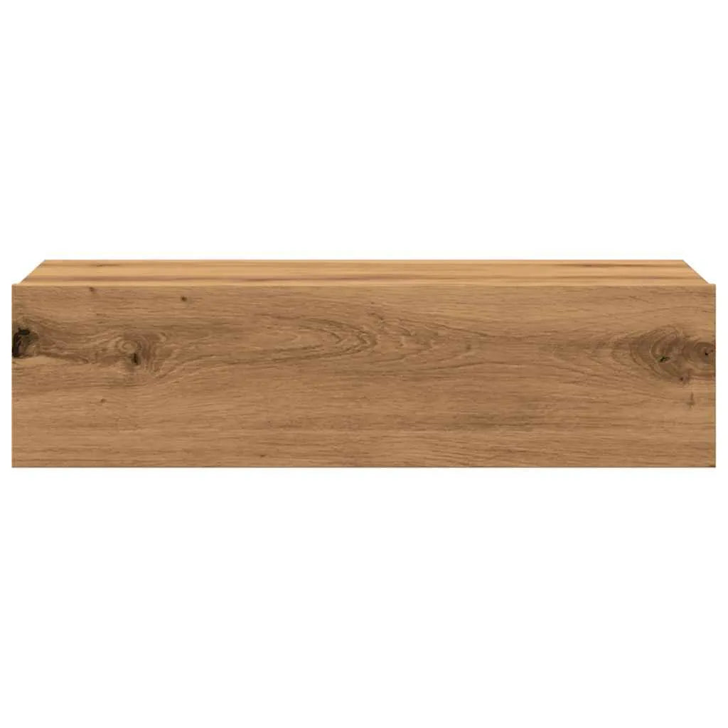 Meuble TV LED Effet Chêne - 60 cm-Mon Meuble TV-Chêne artisanal-1-6