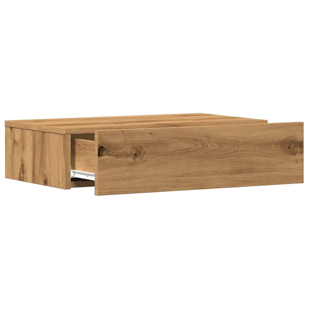 Meuble TV LED Effet Chêne - 60 cm-Mon Meuble TV-Chêne artisanal-1-7