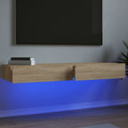 Meuble TV LED Effet Chêne - 60 cm-Mon Meuble TV-Chêne sonoma-2-22
