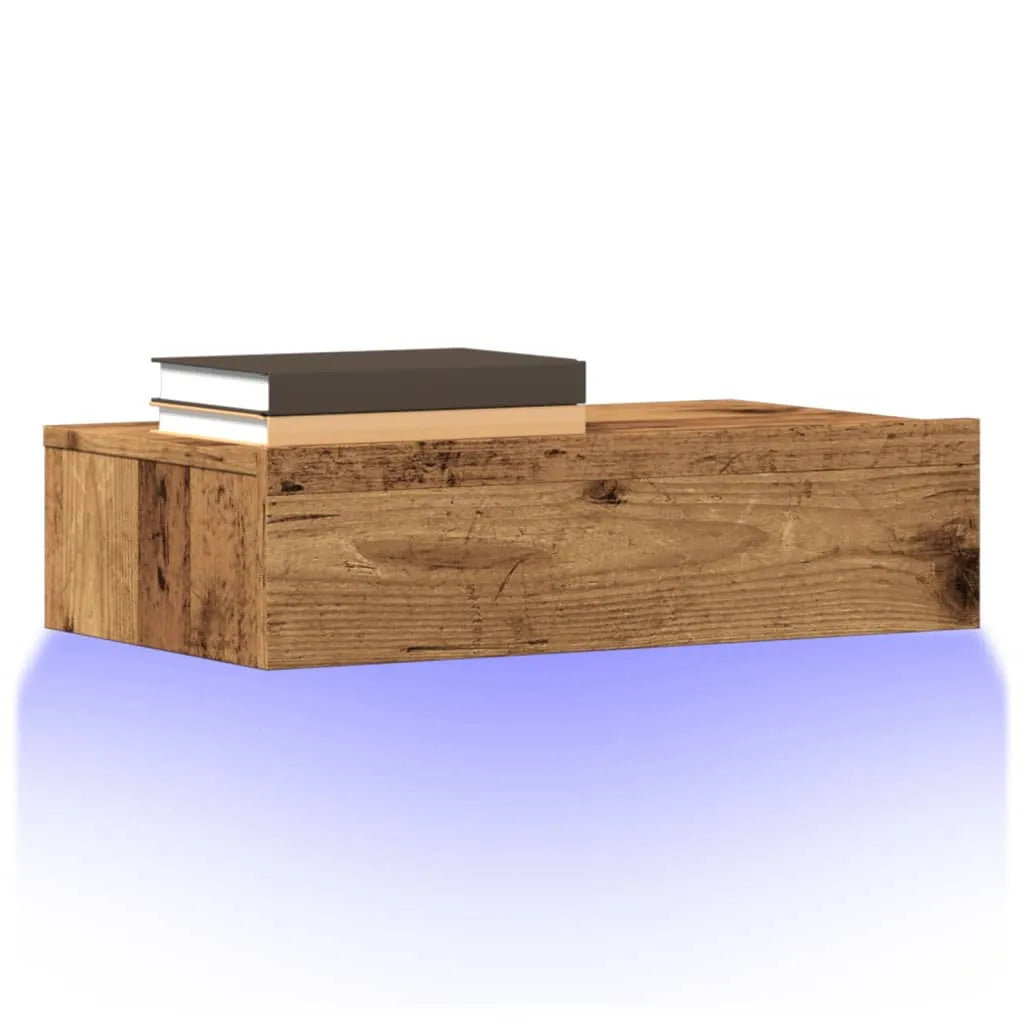 Meuble TV LED Effet Chêne - 60 cm-Mon Meuble TV-Vieux bois-2-20
