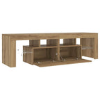 Meuble TV LED Effet Chêne Artisanal - 140 cm-Mon Meuble TV-Chêne artisanal-10