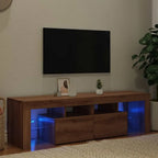 Meuble TV LED Effet Chêne Artisanal - 140 cm-Mon Meuble TV-Chêne artisanal-2