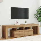 Meuble TV LED Effet Chêne Artisanal - 140 cm-Mon Meuble TV-Chêne artisanal-3