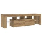 Meuble TV LED Effet Chêne Artisanal - 140 cm-Mon Meuble TV-Chêne artisanal-6